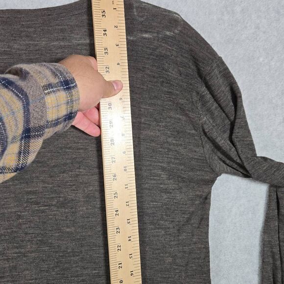 Dolce Gabbana Shirt Pocket Tee Sheer size 48 Medium Long Sleeve - Picture 12 of 15